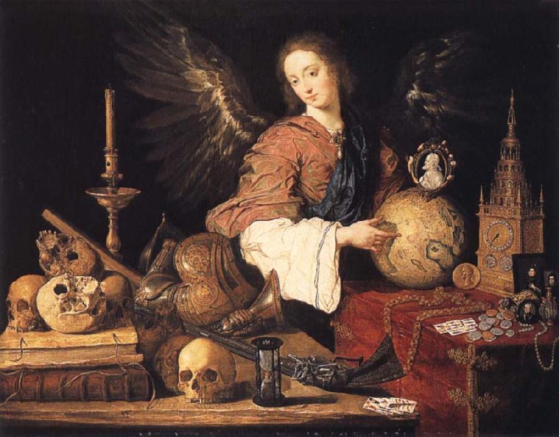 PEREDA, Antonio de Allegory of vanity
